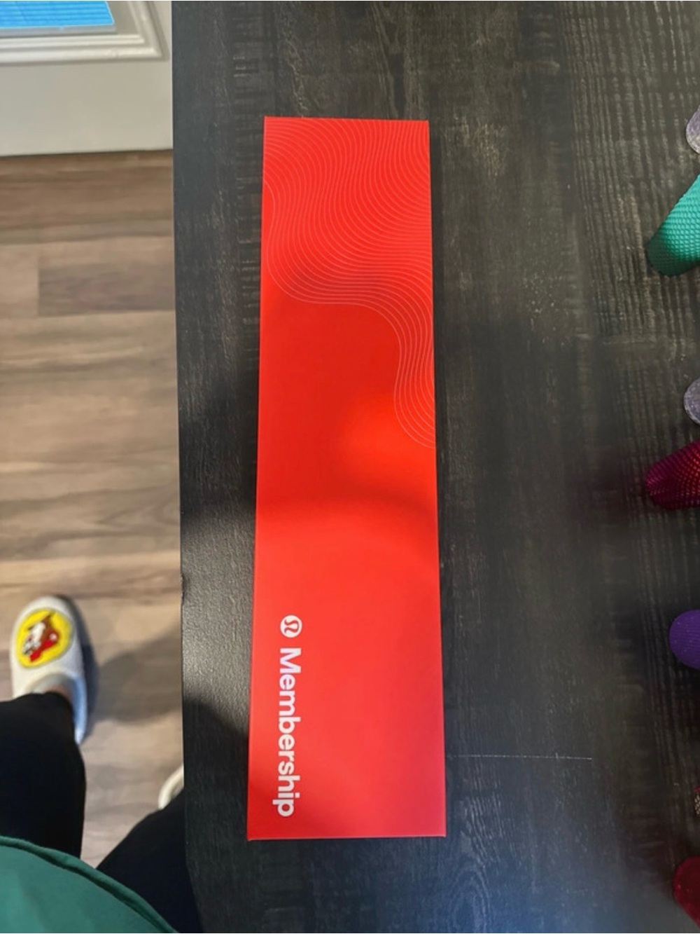 Lululemon Membership keychain - Red